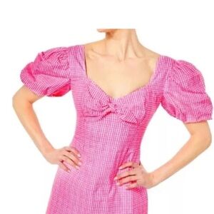Lilly Pulitzer Pink Puff Sleeve Sundress